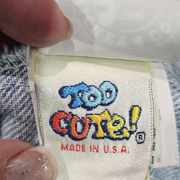 Vintage Too Cute Disney Jean Jacket Western Theme - Picture 4 of 12